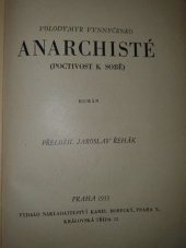 kniha Anarchisté poctivost k sobě, Karel Borecký 1933