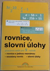 kniha rovnice, slovníku úlohy PS pro 9. ročník, Nová škola 2019