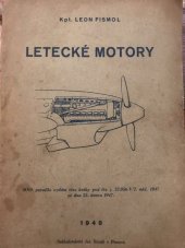 kniha Letecké motory (Z různých pramenů pro školní účely i praxi), Jar. Strojil 1948