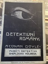 kniha Z pamětí detektiva Sherlocka Holmesa. Č. 5, - Reigateské panstvo, Jos. R. Vilímek 1906