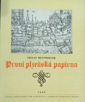 kniha První plzeňská papírna, Společ. pro národopis a ochranu památek 1949