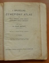 kniha Zeměpisný atlas pro střední školy, lycea, ústavy učitelské a školy obchodní, Vladimír Neubert 1921