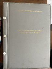 kniha Návod na obsluhu dvounápravového motorového vozu ř. M152.0, VAGÓNKA STUDÉNKA 1975