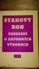 kniha Stanovy ROH Usnesení o závodních výborech, Práce 1963