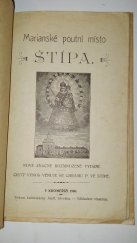 kniha Marianské poutní místo Štípa, s.n. 1908