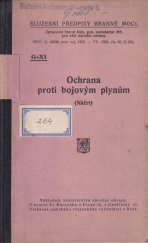 kniha Ochrana proti bojovým plynům [Náčrt], Ministerstvo národní obrany 1925