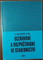 kniha Oceňování a rozpočtování ve stavebnictví, SNTL 1988