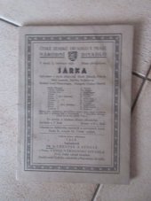 kniha Šárka zpěvohra o třech jednáních, Fr. A. Urbánek 1928