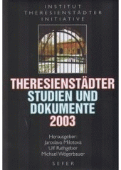 kniha Theresienstädter Studien und Dokumente 2003, Sefer 2003