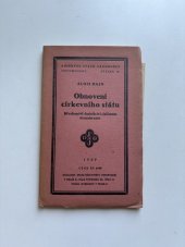 kniha Obnovení církevního státu Křesťanství - katolictví - fašismus - demokracie, Svaz národního osvobození 1929