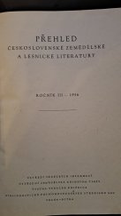 kniha Přehled československé zemědělské a lesnické literatury ročník III - 1956, Štátna vedecká knižnica 1956