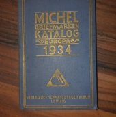 kniha Katalog Europa 1934, Verlag Des Schwaneberger 1933