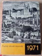 kniha Pražský sborník historický. 6., Orbis 1971