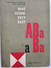 kniha Nové osobní vozy řady ABa a Ba, Nadas 1967