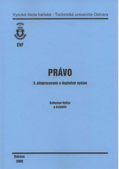 kniha Právo, Vysoká škola báňská - Technická univerzita Ostrava 2008