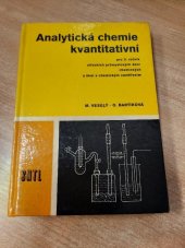 kniha Analytická chemie kvantitativní pro 3. ročník SPŠCH-střední průmyslové školy chemické, SNTL 1972