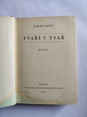 kniha TVÁŘÍ V TVÁŘ Román, VDP 1932