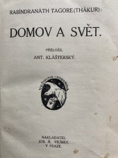 kniha Domov a svět, Vilímek Praha 1922