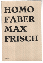 kniha Homo Faber zpráva, Odeon 1967