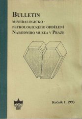 kniha Bulletin mineralogicko-petrologického oddělení Národního muzea v Praze, Nadace mineralogicko-petrologického oddělení Národního muzea 1993