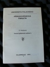 kniha Teorie fyzikálních měření I Určeno pro posl. 1. roč. stud. oborů matematika - fyzika, optika a biofyzika Univ. Palackého, Univerzita Palackého 1991