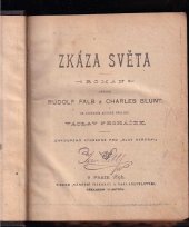 kniha Zkáza světa román, Národní tiskárna a nakladatelství 1896