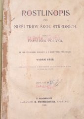 kniha Rostlinopis Popis rostlin: Kořeny Tab. I, Čeněk Semerád 1941