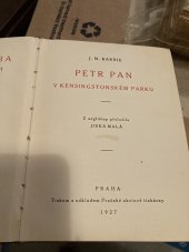 kniha Petr pan v Kensingtonském parku, Pražské akc. tiskárny 1927