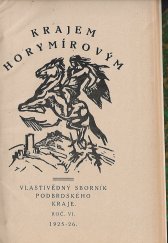 kniha Krajem Horymírovým vlastivědný sborník podbrdského kraje, Učitelstvo školního okresu Hořovického 1926