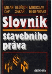 kniha Slovník stavebního práva, SEPROM 1994