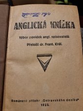 kniha Anglická knížka  Výbor povídek anglických spisovatelů, Ostravský deník 1925