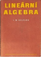 kniha Lineární algebra, Československá akademie věd 1953