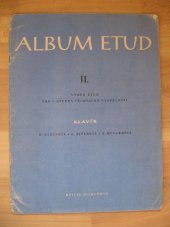 kniha Album etud II. díl Výběr etud, pro 3. stupeň technické vyspělosti - klavír, Supraphon 1972