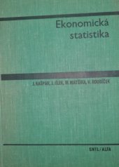 kniha Ekonomická statistika vysokošk. učebnice, SNTL 1969