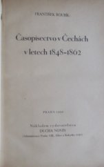 kniha Časopisectvo v Čechách v letech 1848-1862, Duch novin 1930