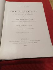 kniha Porodnictví pro mediky a lékaře. I, - Část fysiologická, Vesmír 1939