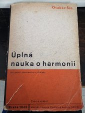 kniha Úplná nauka o harmonii na základě melodie a rytmu. Díl I, - Methodika a příklady, Hudební Matice Umělecké Besedy 1949