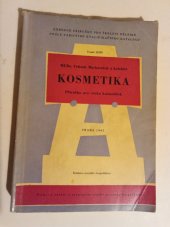 kniha Kosmetika Příručka pro výuku kosmetiček, TEPS místního hospodářství 1963