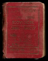 kniha Miniaturní slovníček česko-německý a německo-český, Bohuslav Hendrich 1925