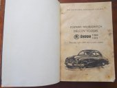 kniha Zoznam náhradních dielcov vozidel Škoda 1200 a 1201, Mototechna, n.p. 1970