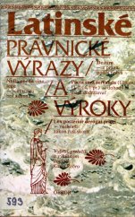 kniha Latinské právnické výrazy a výroky, Obzor 1986