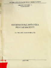 kniha Systematická botanika pro farmaceuty, Veterinární a farmaceutická univerzita 1996