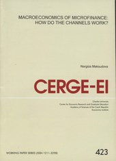 kniha Macroeconomics of microfinance how do the channels work?, CERGE-EI 2010