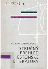 kniha Stručný přehled estonské literatury, Česko-estonský klub 1997