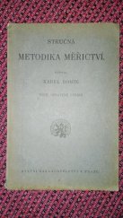 kniha Stručná metodika měřictví, Státní nakladatelství 1923