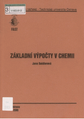 kniha Základní výpočty v chemii, Vysoká škola báňská - Technická univerzita Ostrava 2005