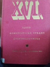 kniha XVI. sjezd Komunistické strany Československa 6. dubna - 10. dubna 1981, Svoboda 1981