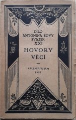 kniha Hovory věcí [Básně], Aventinum, Ot. Štorch-Marien 1929