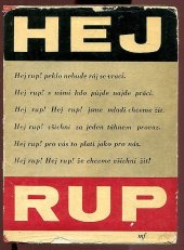 kniha Hej rup výběr článků z pokrokového časopisu Svazu mladých z let 1936-1938, Mladá fronta 1962