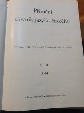 kniha Příruční slovník jazyka českého II. -  1937-1938 - K-M, Státní nakladatelství 1935
